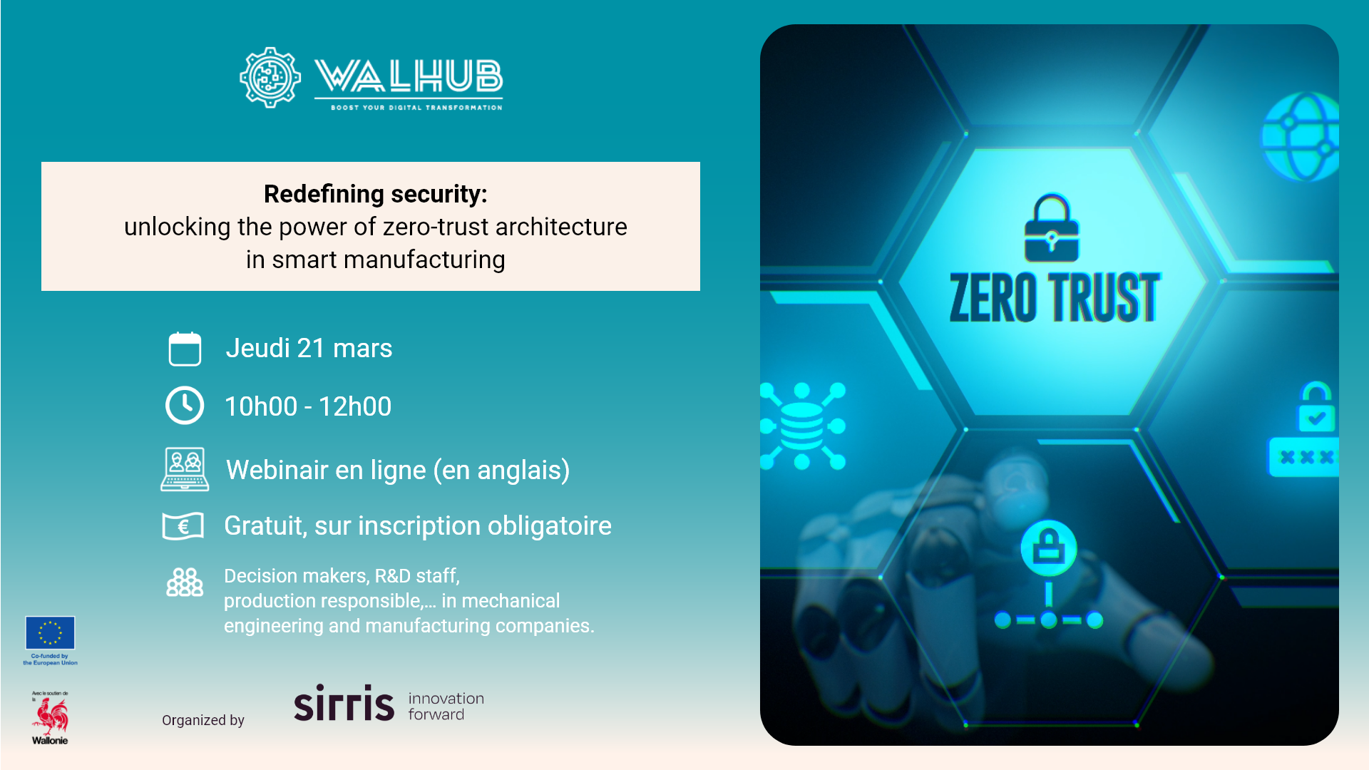  Redéfinir la sécurité : libérer la puissance de l'architecture Zero Trust dans le smart manufacturing (Online in English)