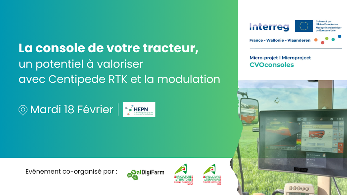 La console de votre tracteur, un potentiel à valoriser avec Centipede RTK et la modulation 's banner