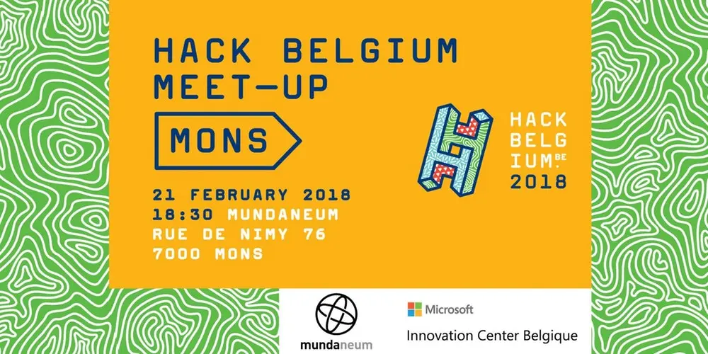 HACK BELGIUM 2018 Meetup Mons's banner