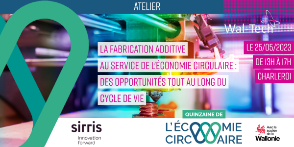 La fabrication additive au service de l'économie circulaire : des opportunités tout au long du cycle de vie, QEC23's banner