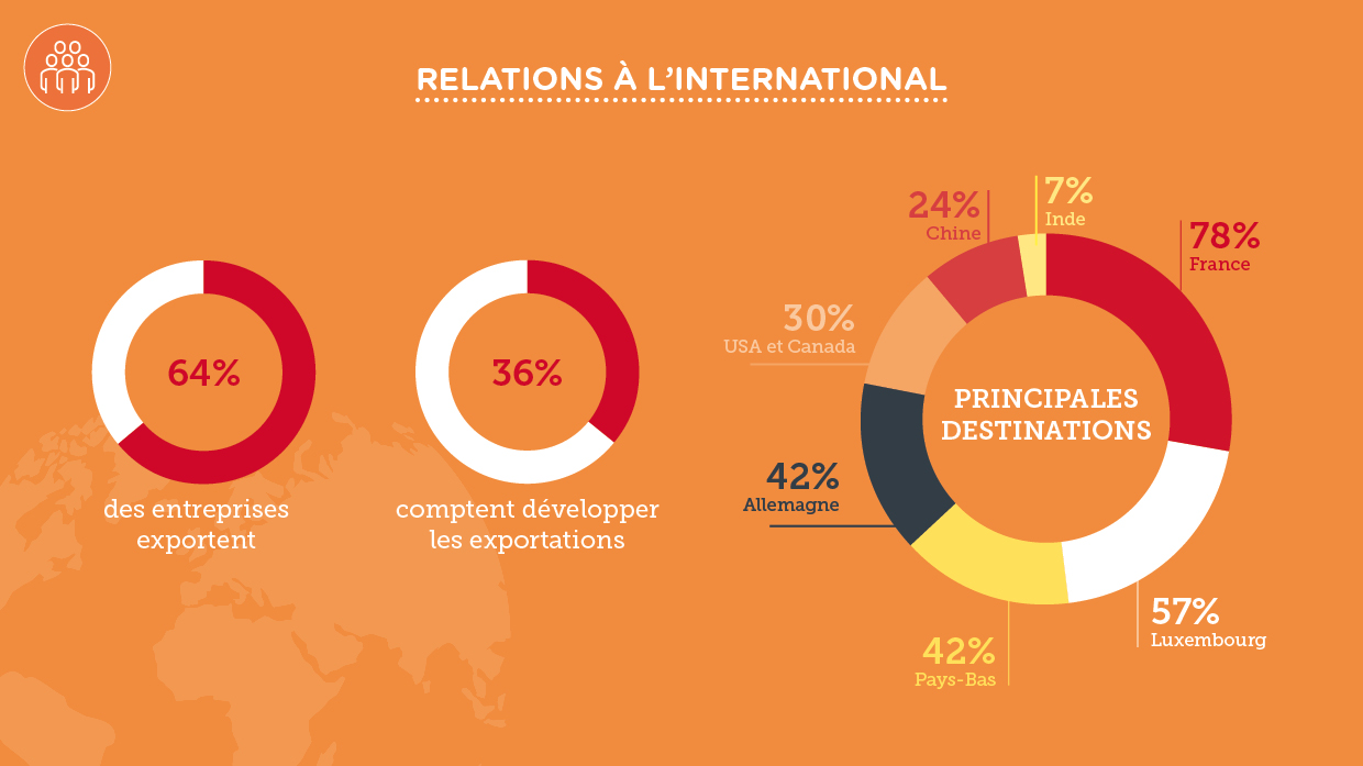 Baromètre du Secteur du Numérique 2018. International (AdN pour Digital Wallonia)