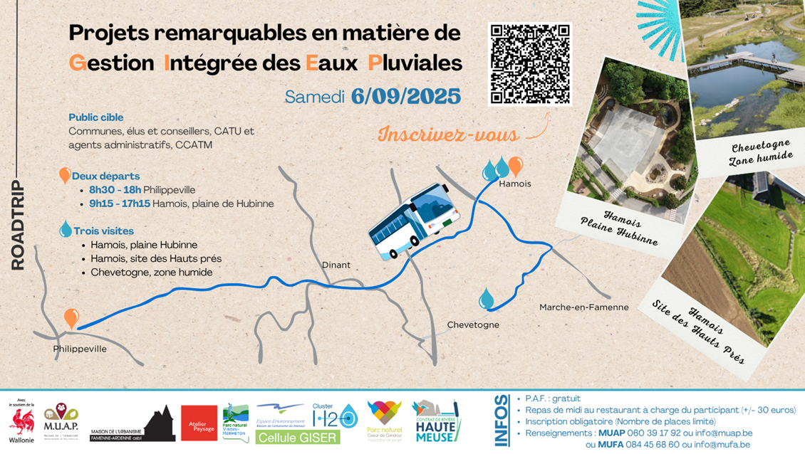 Roadtrip – Visite de projets remarquables en matière de Gestion Intégrée des Eaux Pluviales • 6 septembre 2025