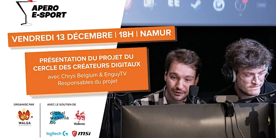 Apéro E-Sport #2. Présentation du Cercle des Créateurs Digitaux's banner