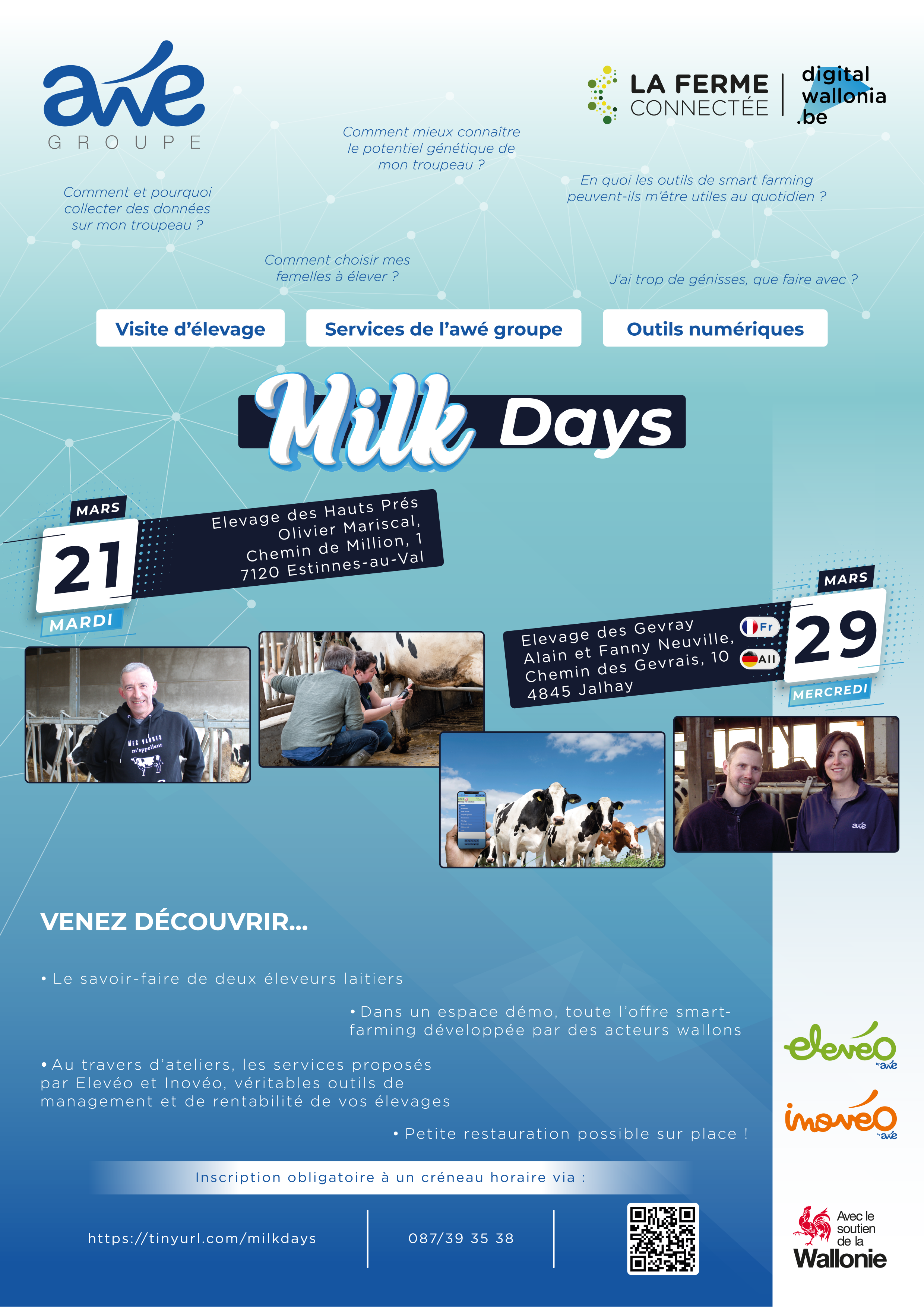 Milk Days : visite élevage des Hauts Prés