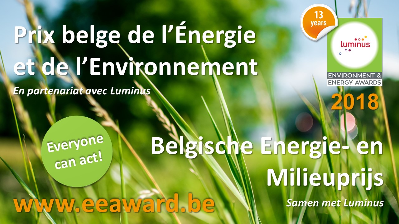 Prix belge de l’Energie et de l’Environnement 2018