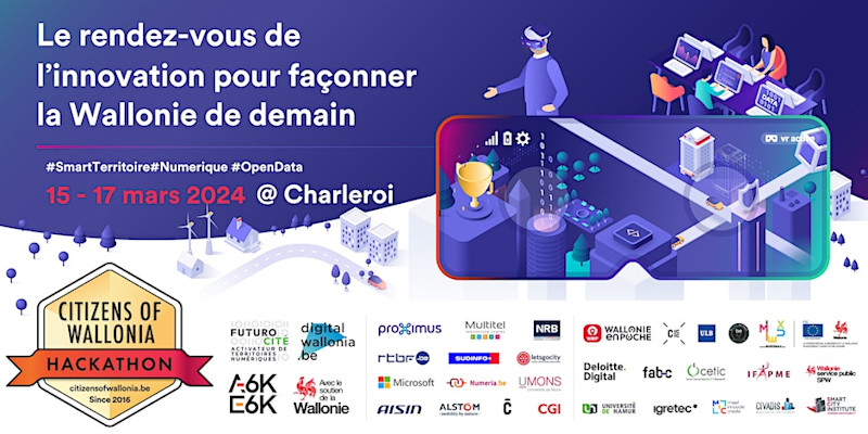 Banner Hackathon Citizens of Wallonia 2024