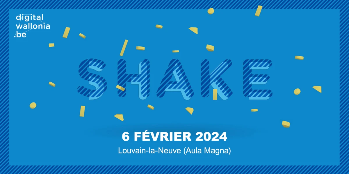 SHAKE Digital Wallonia's banner