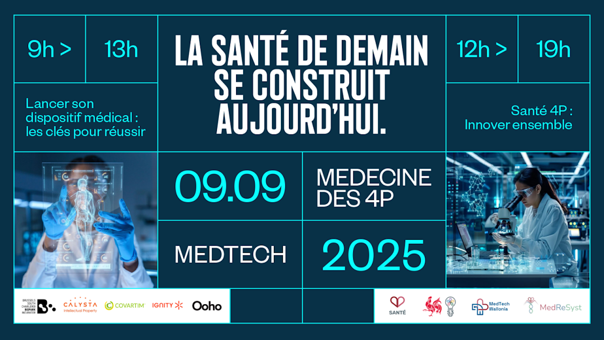 SAVE THE DATE | La santé de demain se construit aujourd’hui. Medtech - Medecine des 4P's banner