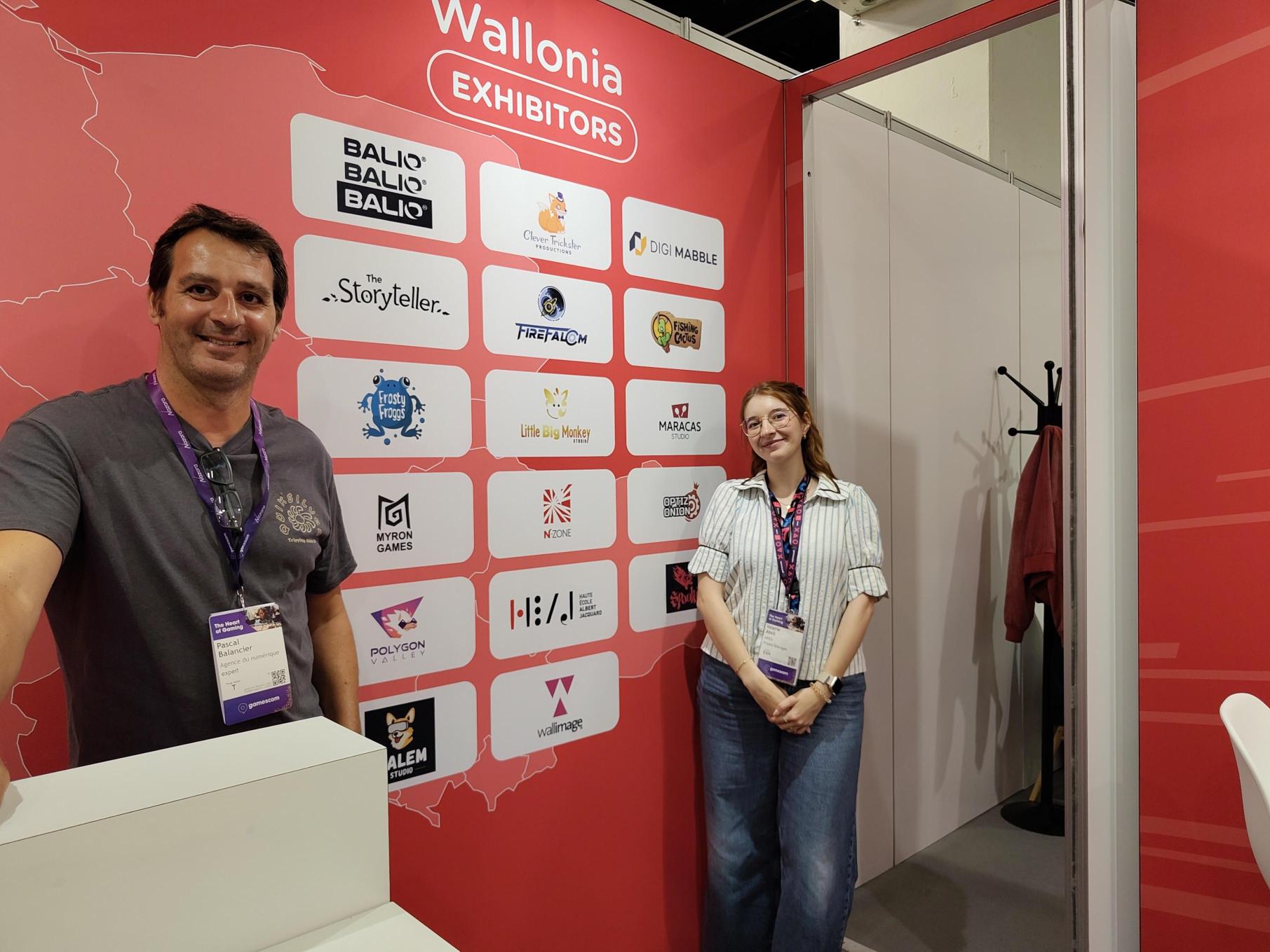 Photo stand entreprises wallonnes - Gamescom 2026
