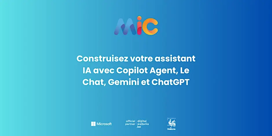 Formation IA. Construisez votre assistant IA avec Copilot Agent, Le Chat, Gemini, ChatGPT - novembre 25's banner