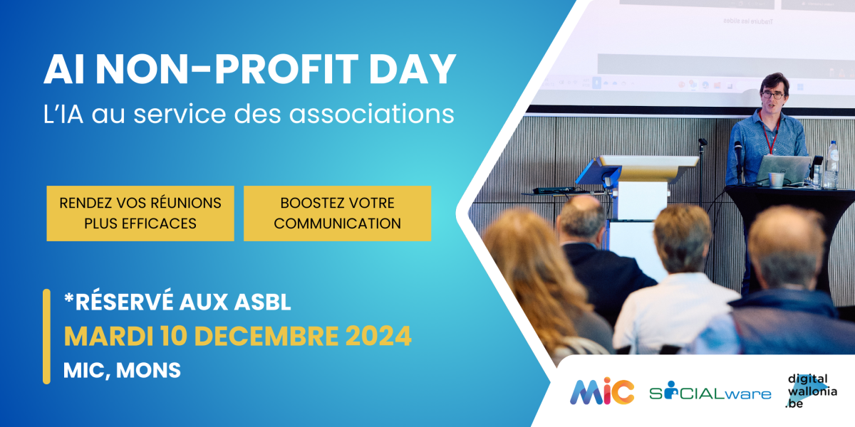 AI Non-Profit Day. L'IA au service des associations 's banner