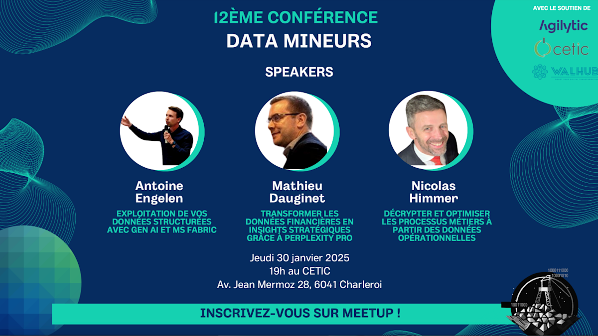 12th Data Mineurs meetup's banner