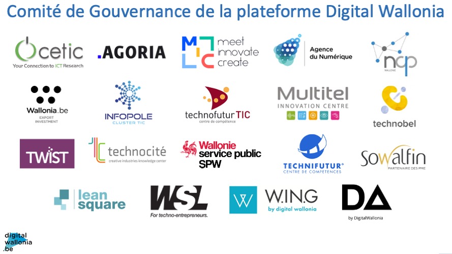 Comité de gouvernance de la plateforme Digital Wallonia