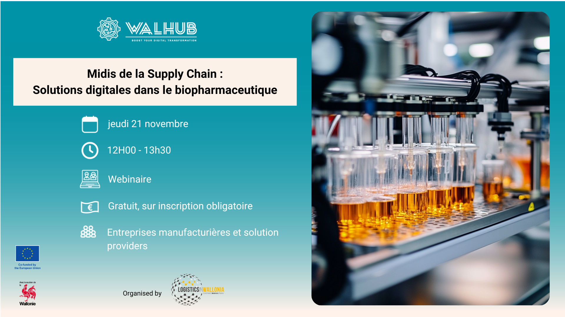 Midis de la Supply Chain – Solutions digitales dans le biopharmaceutique