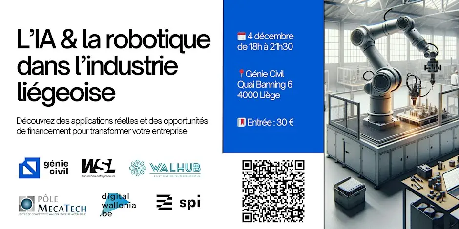 L'IA et la robotique dans l'industrie liégeoise's banner