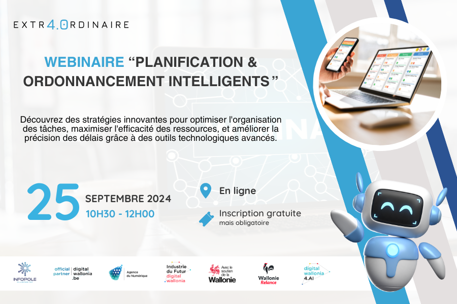 Extr4.0rdinaire - Webinaire : Planification & ordonnancement intelligents's banner