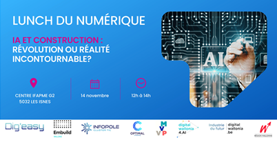 Lunch du numérique. IA et Construction : révolution ou réalité incontournable ?'s banner