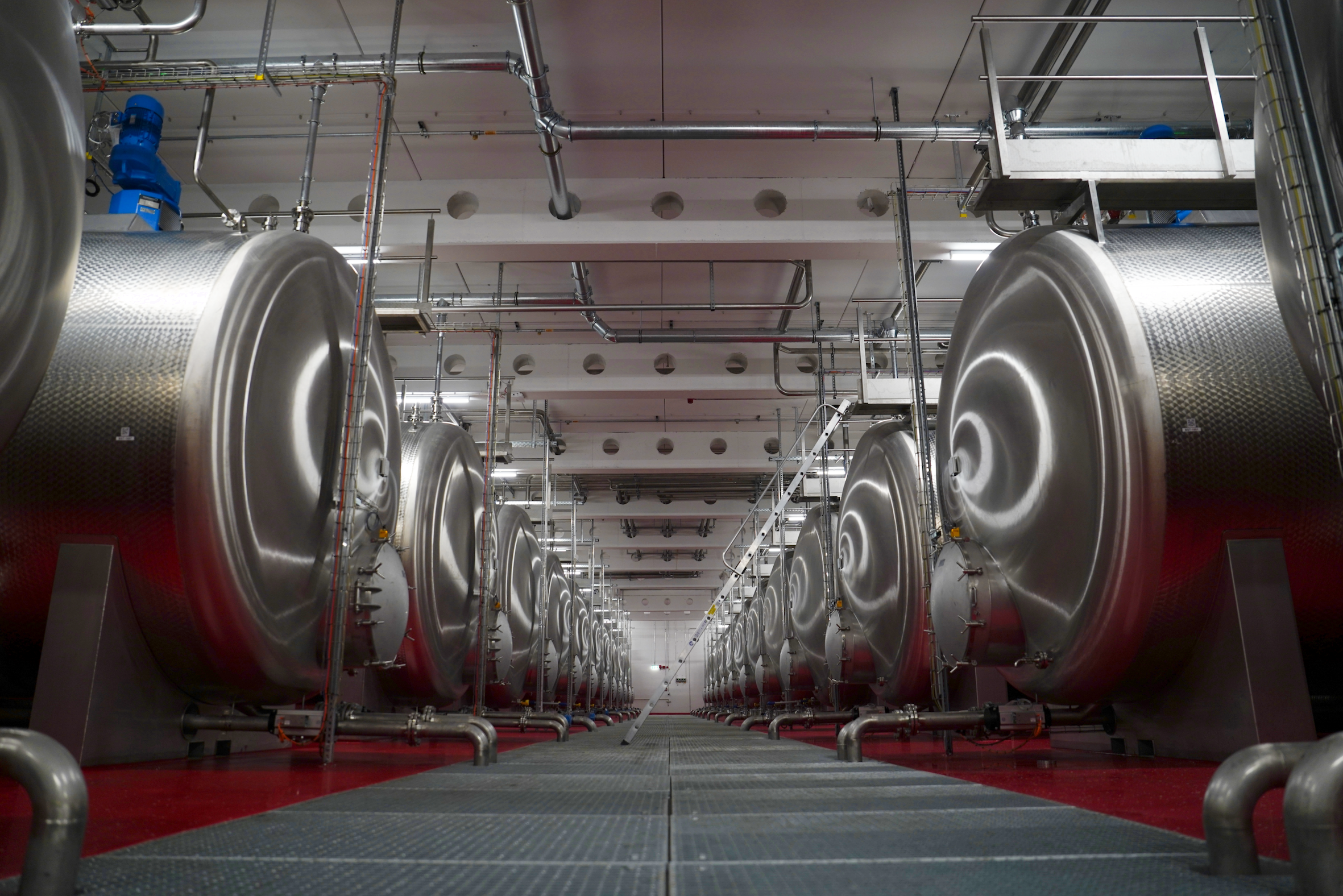 24 Edelstahltanks mit einer Gesamtkapazität von rund 1,2 Millionen Litern für flüssige Rohstoffe und Mischungen schaffen viel Potenzial für Wachstum.