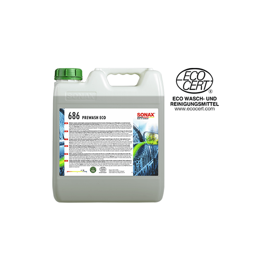 PreWash ECO mit VDA und EcoCert Logo