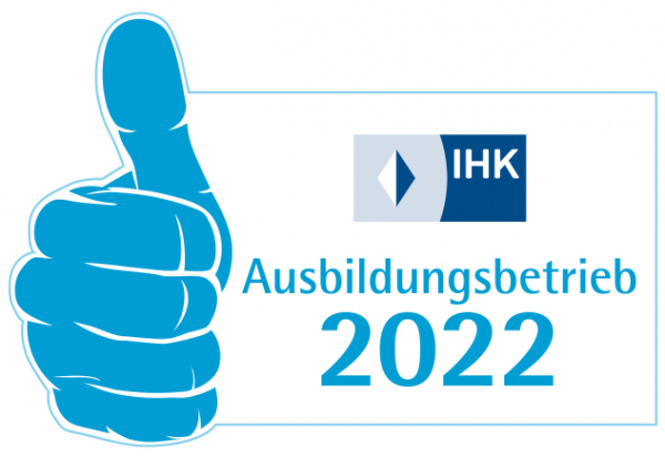 Logo IHK Ausbildungsbetrieb 2022