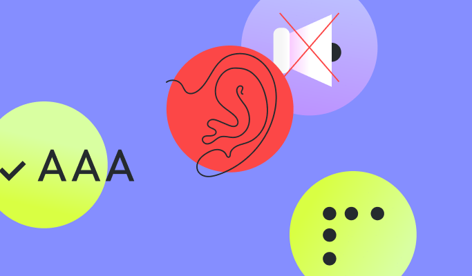 Accessibility symbols, eye & ear