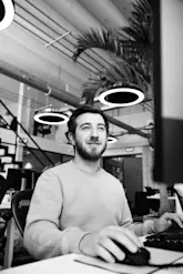 Techtribe employee Joey Techtribe employee Joey development office homepage image