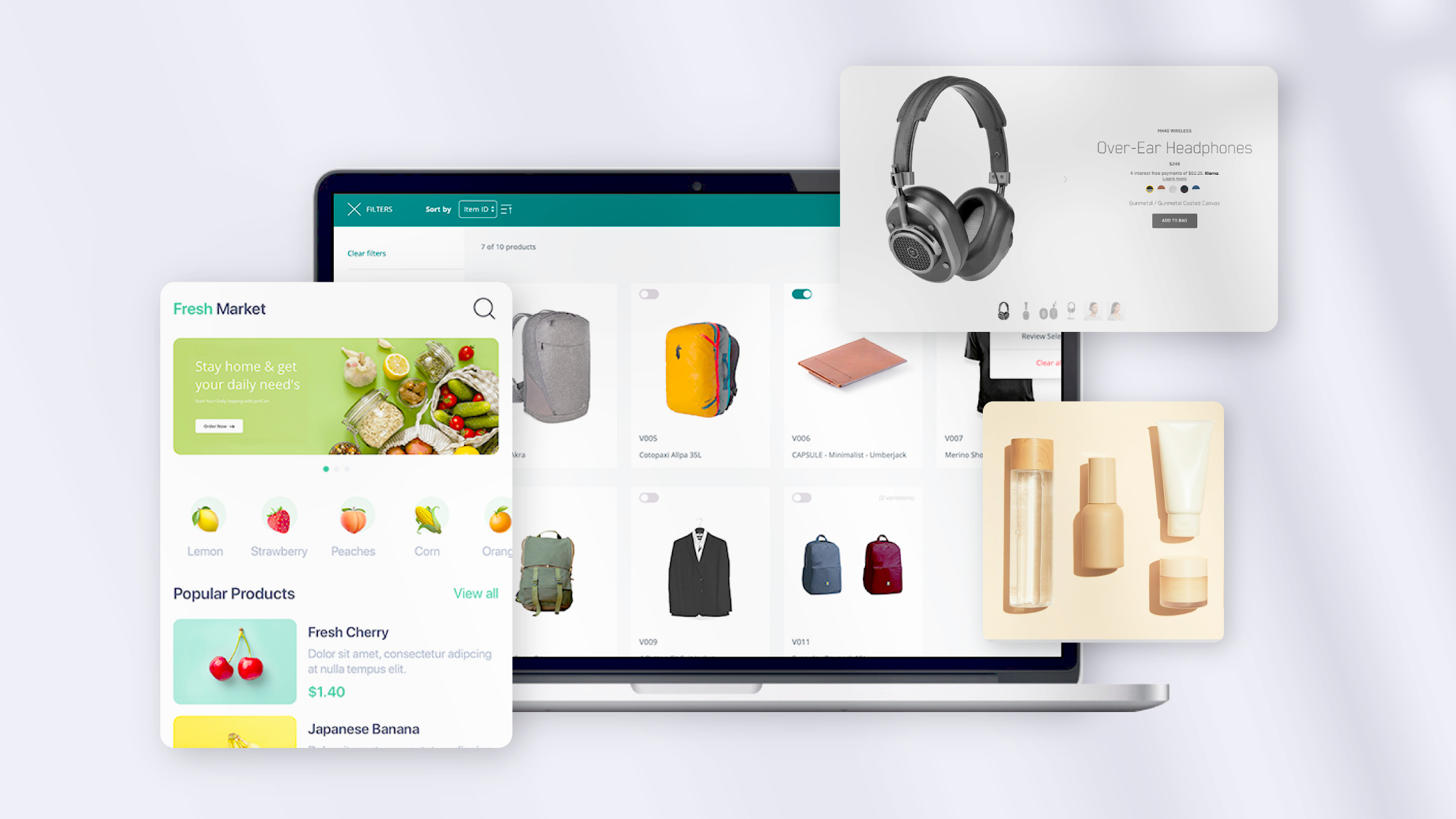 ecommerce enabler challenge - managing products from different industries