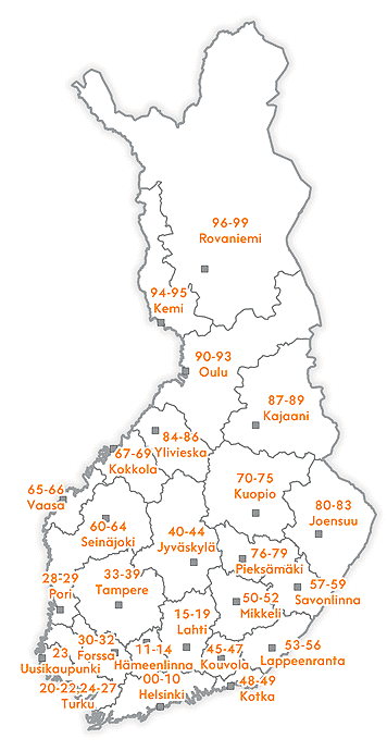 Suomen Postinumerot