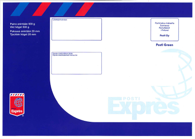 Pre-paid envelopes - Posti -Private
