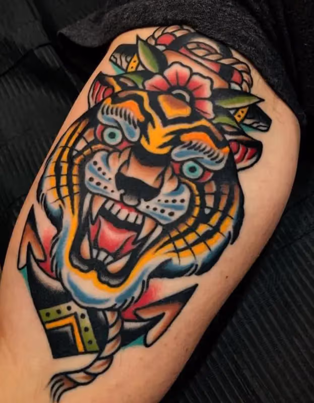 アメトラの虎タトゥー
