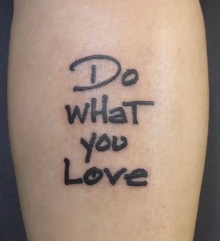 Lettering「Do what you love.」