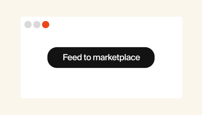 Feed to marketplace