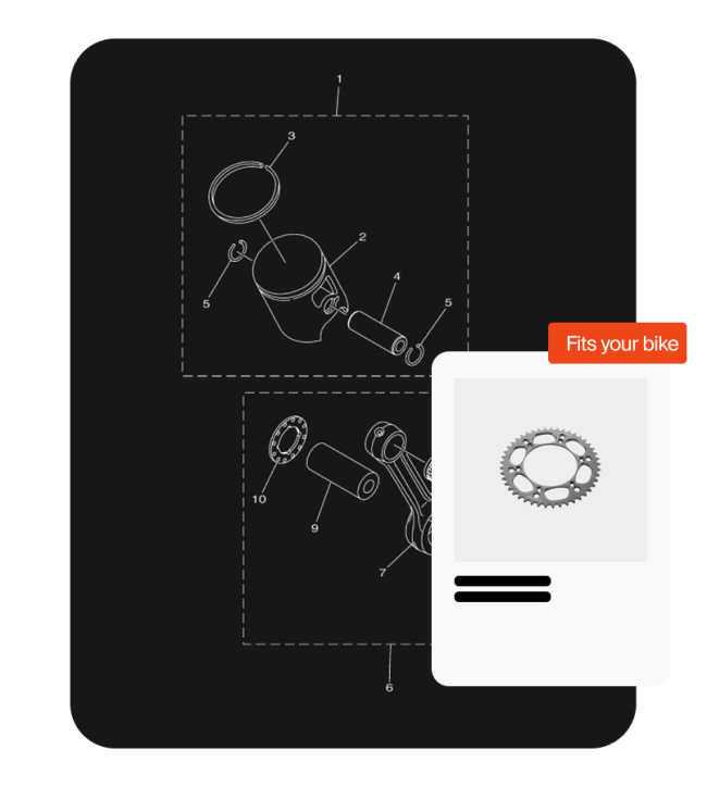 Motor parts blueprints