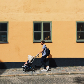 Man with stroller