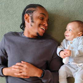 Dad with baby