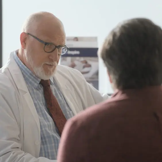 Doctor consulting patient