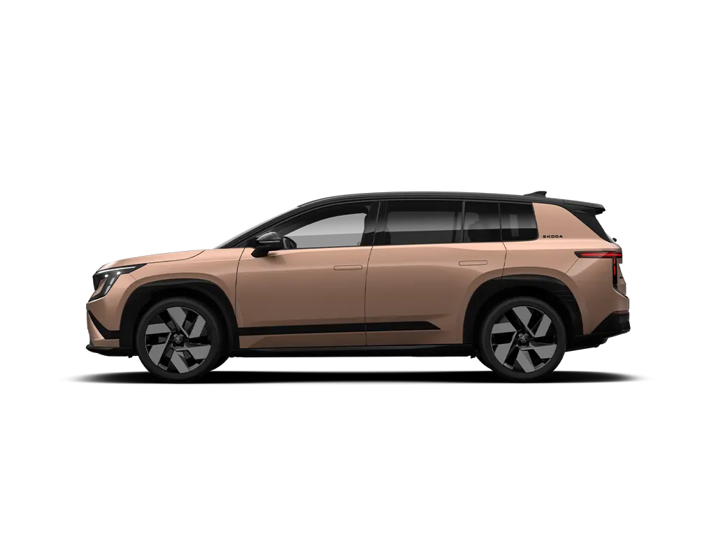 Eine Auto-Grafik auf hellgrauem Hintergrund, die die Fahrerseite eines Fahrzeug-Renderings zeigt.