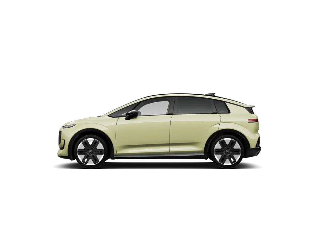 Eine Auto-Grafik auf hellgrauem Hintergrund, die die Fahrerseite eines Fahrzeug-Renderings zeigt.