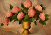 Class project: “Study of Hydrangeas in Metal Urn” Painting