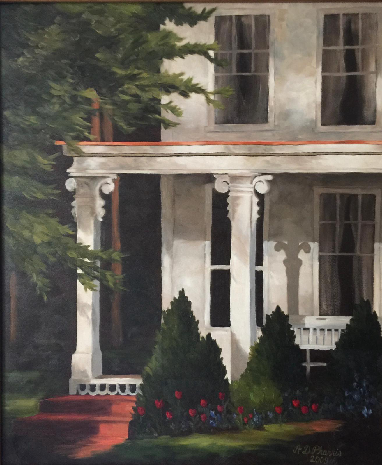 Study of Helen Van Wyk"s House with Columns image