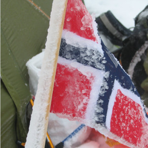 Ski expedition Ingrid Kårstad norwegian flag
