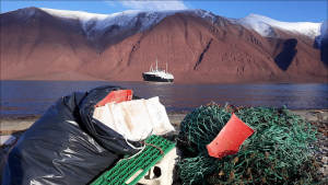 Garbage Plastic Environment MS-Nordstjernen Aud-Hurtigruten-Svalbard Landscape-1920x1080