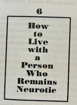 How to live with a "neurotic" at home and at work