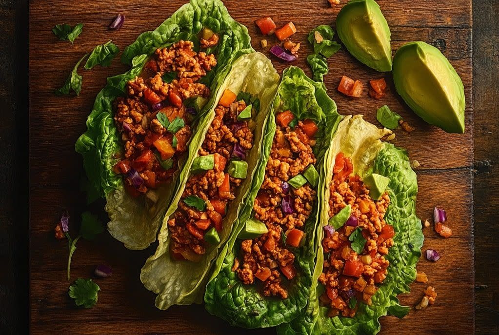Turkey Taco Lettuce Wraps