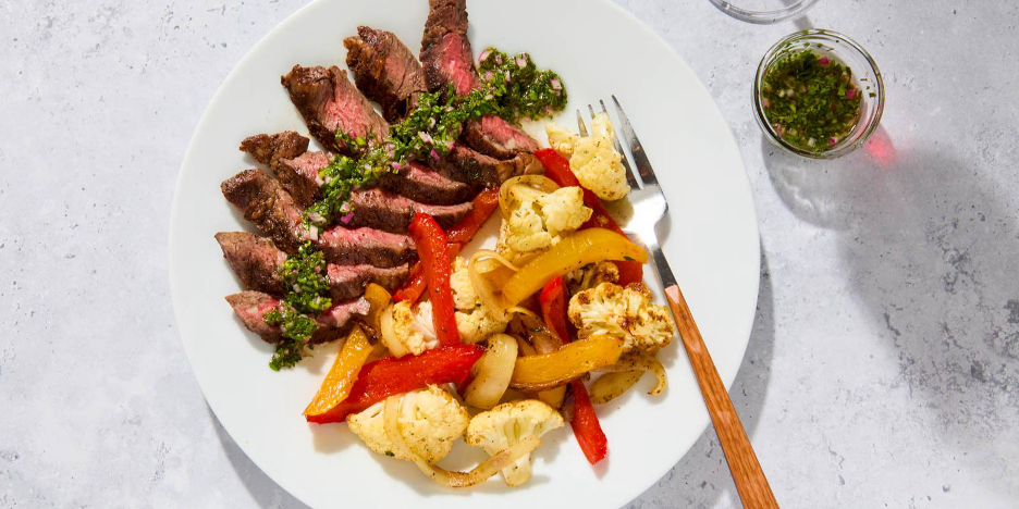 Grilled Herb-Marinated Hanger Steak
