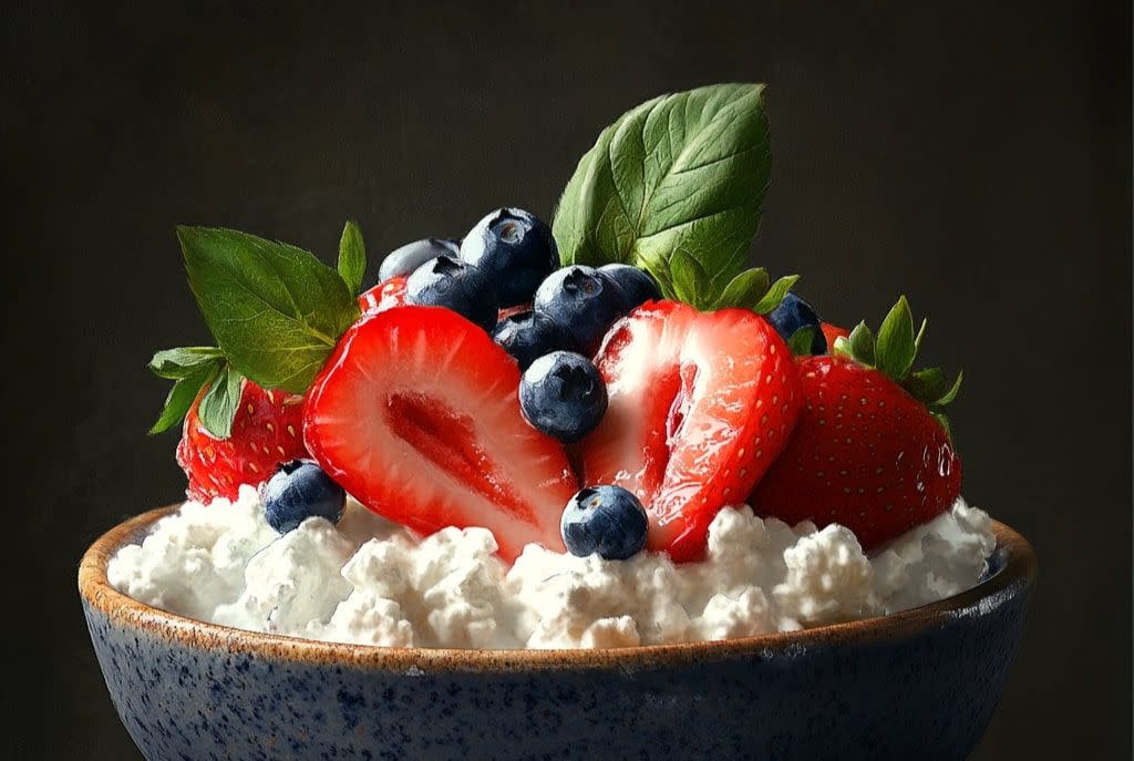 Cottage Cheese and Fruit