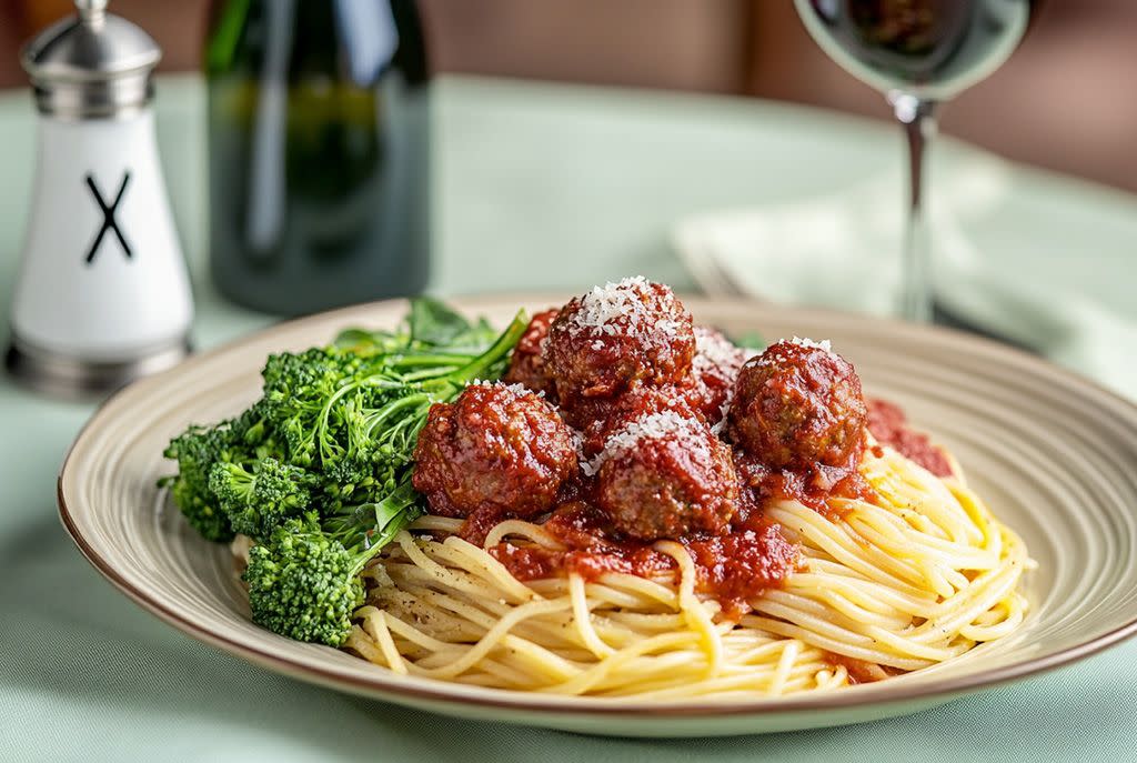 Low Sodium Diet Meal Plan - Spaghetti Dish w Broccoli