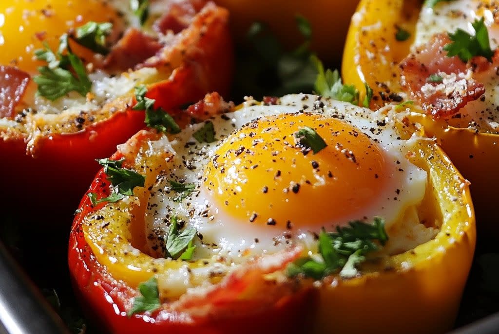 Egg-in-a-Hole with Peppers