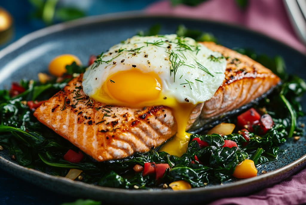 Paleo Diet - Eggs and Salmon