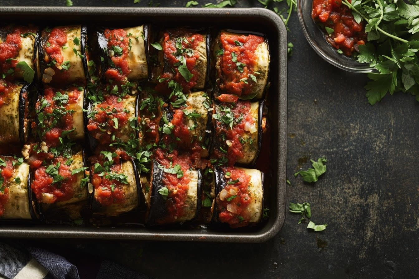 Best Italian Foods - Vegetables & Salads - Eggplant Rollatini